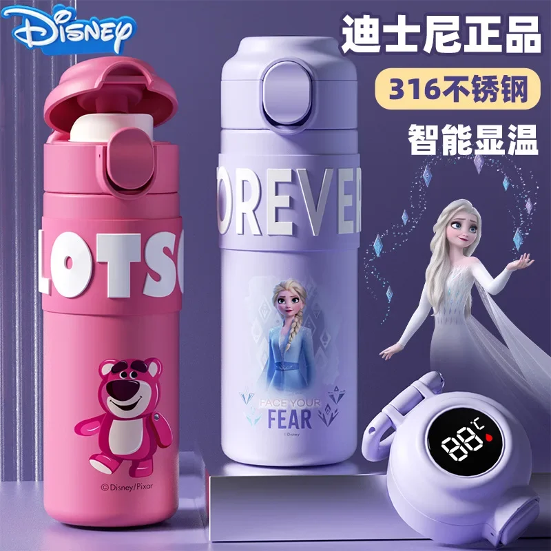 

Disney Anime Frozen Kids Smart Thermos Mug Shows Water Temperature 316 Food Grade Boys Girls Kettle Students Back To School Gift