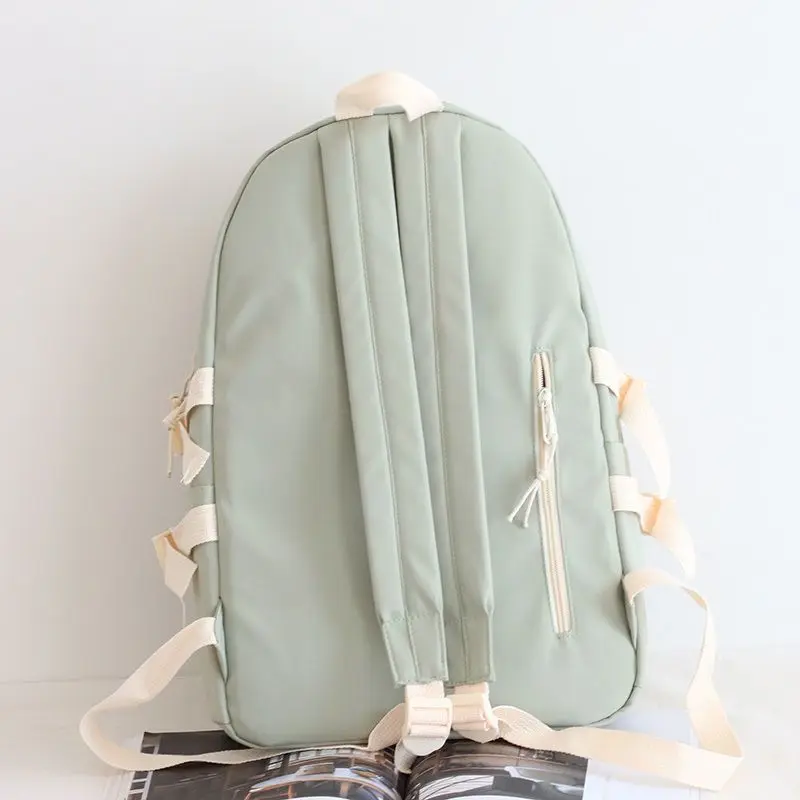 2023 New Schoolbag Female High School Primary School Student Junior High School Student Large Capacity Backpack