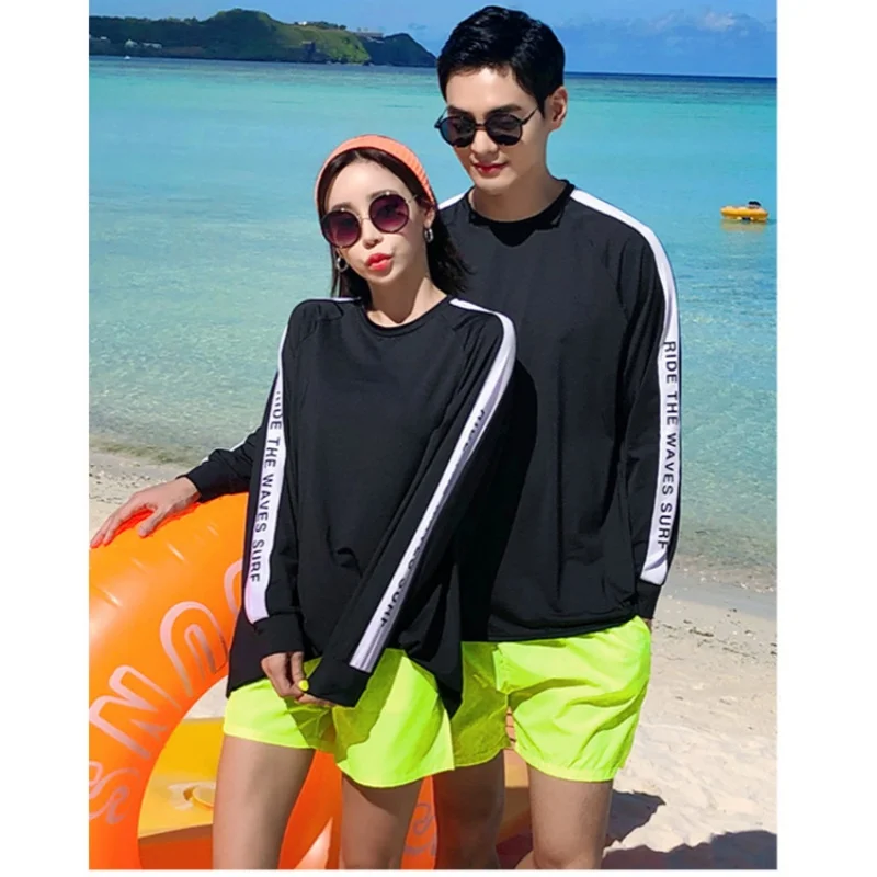 Long Sleeve Rash Guard  Women's Men's 3pcs/set Sun UV Protection Quick Dry Swimwear Wetsuit Surfing Fishing Tracksuit Full Body