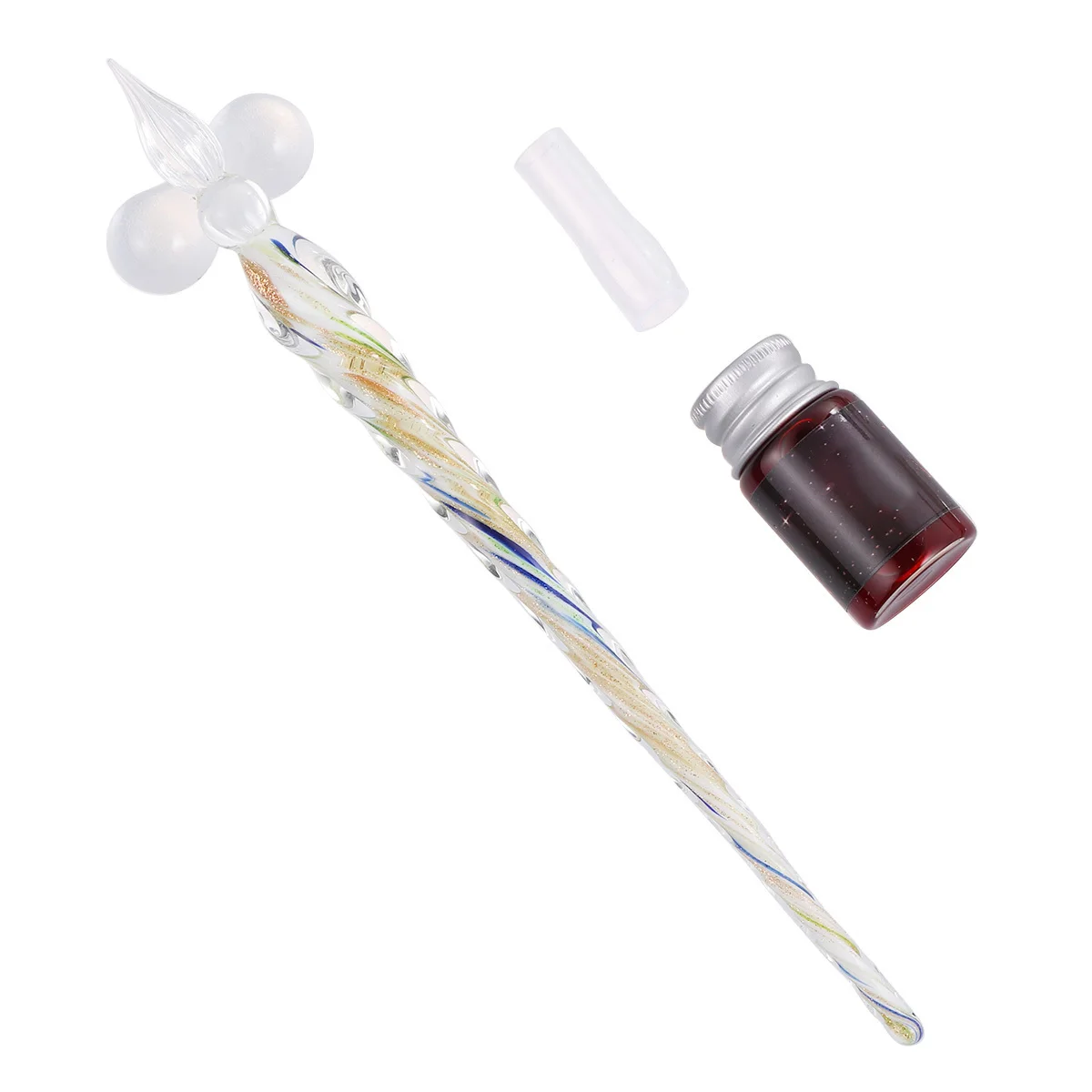 

3pcs Star Glass Set Transparent Enamel Crystal Dip Pen For Calligraphy Writing Handmade Ink Art Office Supplies Glass Dip Pen