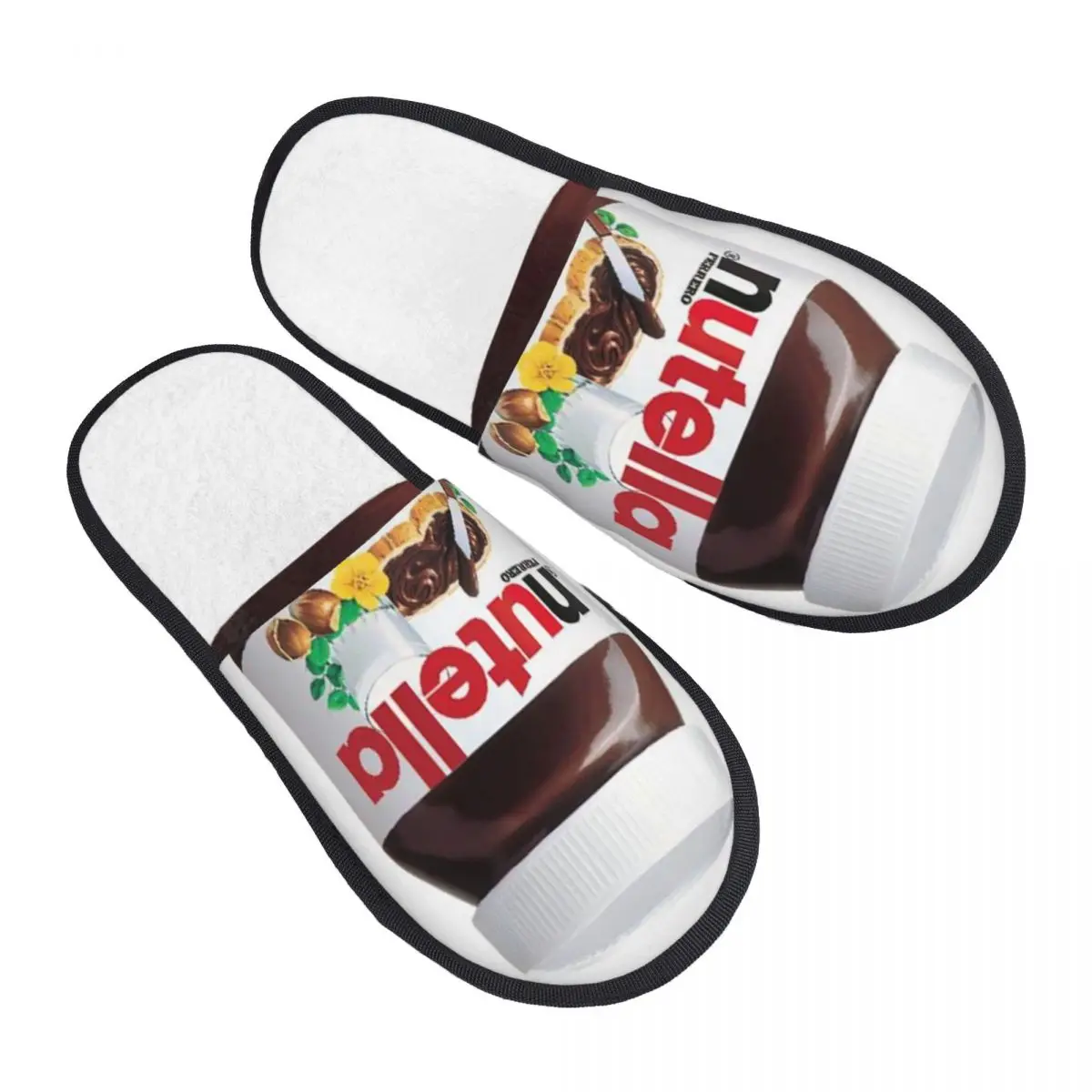 

Женские итальянские домашние тапочки Nutellas с принтом на заказ, мягкие теплые пушистые тапочки из пены с эффектом памяти, домашняя уличная обувь