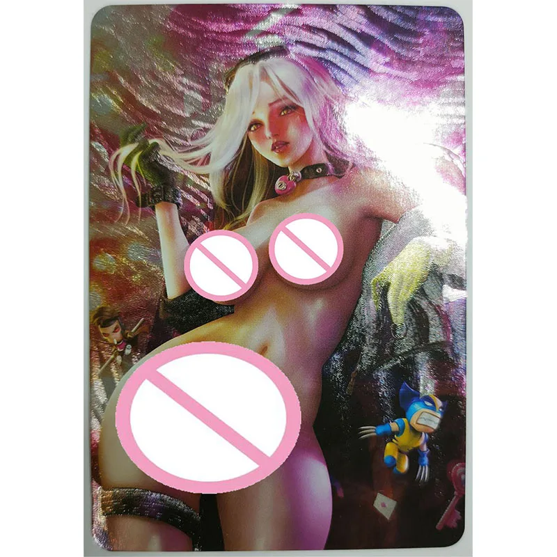 anime character diy collectible card daki tsuyuri kanao sakura rin suma laser flash card boy play toys christmas birthday gifts