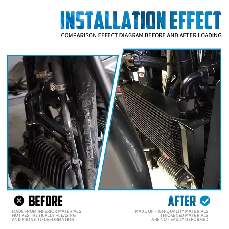 

Адаптер радиатора масляного радиатора, резервуар для воды для Street Glide FLHTC Touring Road King FLHR Ultra 2009-2016, мотоцикл