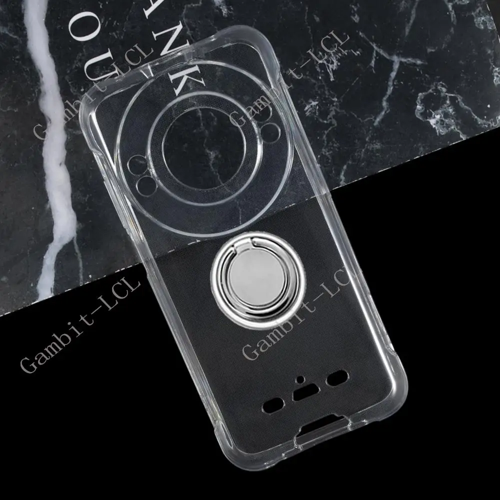 For Ulefone Power Armor 16 Pro Armor16Pro 5.93" Back Ring Holder Bracket Phone Case Soft Silicone TPU Original Shockproof
