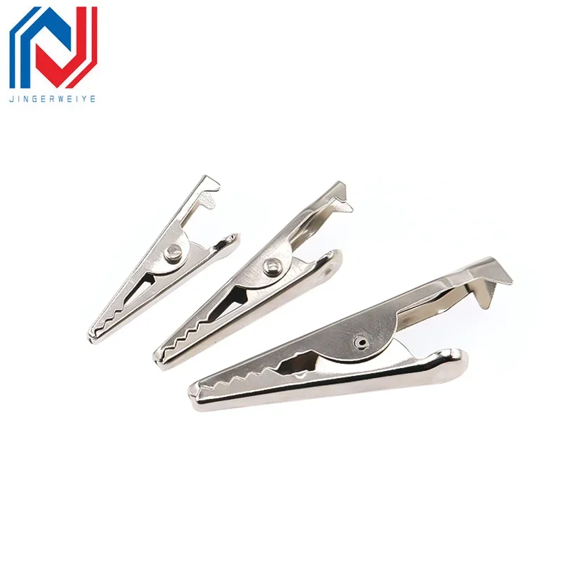 10Pcs 28MM 35MM 44MM Red Black Soft Plastic Coated Probe Mini Alligator Test Clips