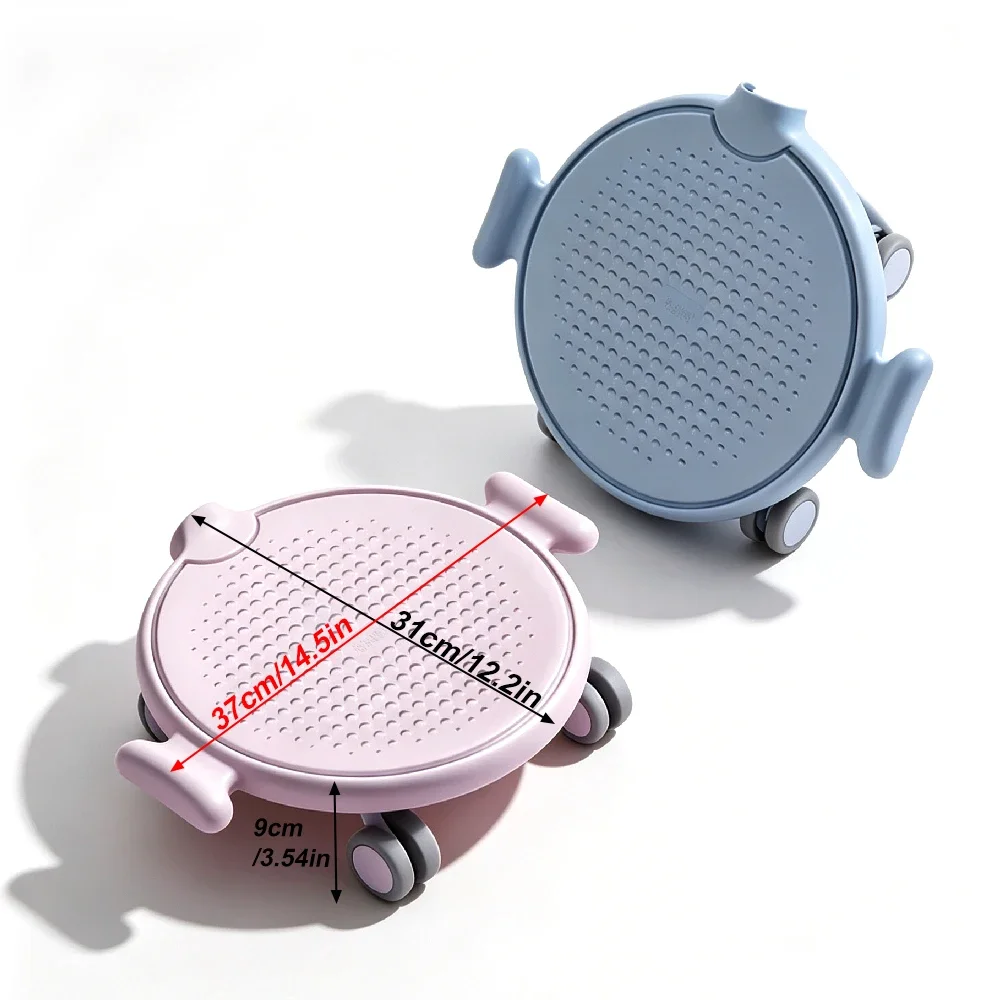 Silent Four‑Wheel Roller Training Board,Multifunctional PP Universal Skate Plate, Portable Indoor Home Workout Fitness Equipment