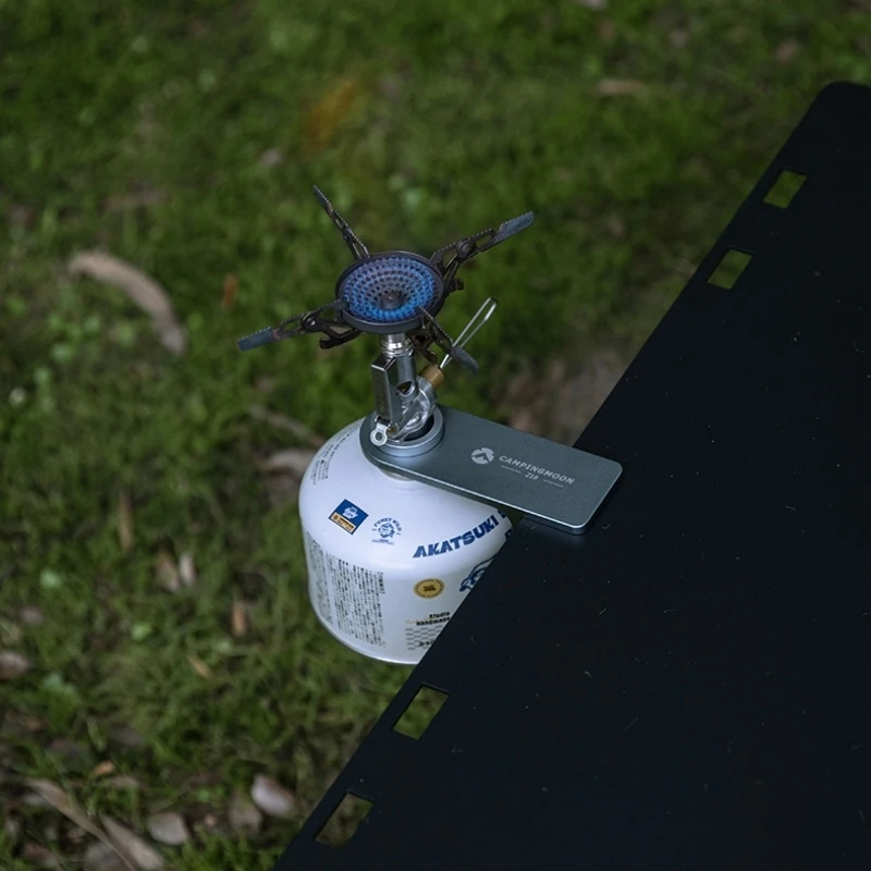 Outdoor Camping Desktop Extension Fixture CAMPINGMOON Aluminium Alloy Table Z18 Holder Gas Canister Lamp Stove Fixed Accessories