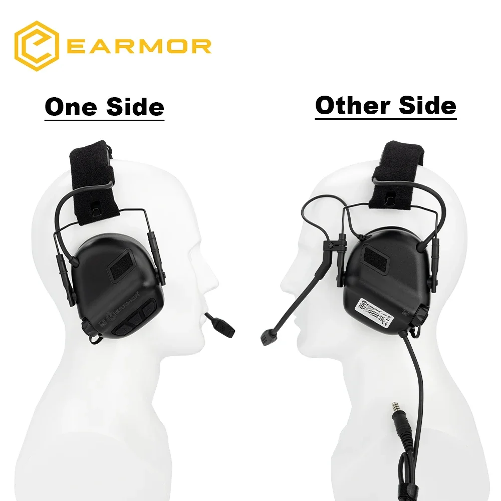 Orejeras electrónicas EARMOR M32SE con rail ARC para casco táctico - imagen 3