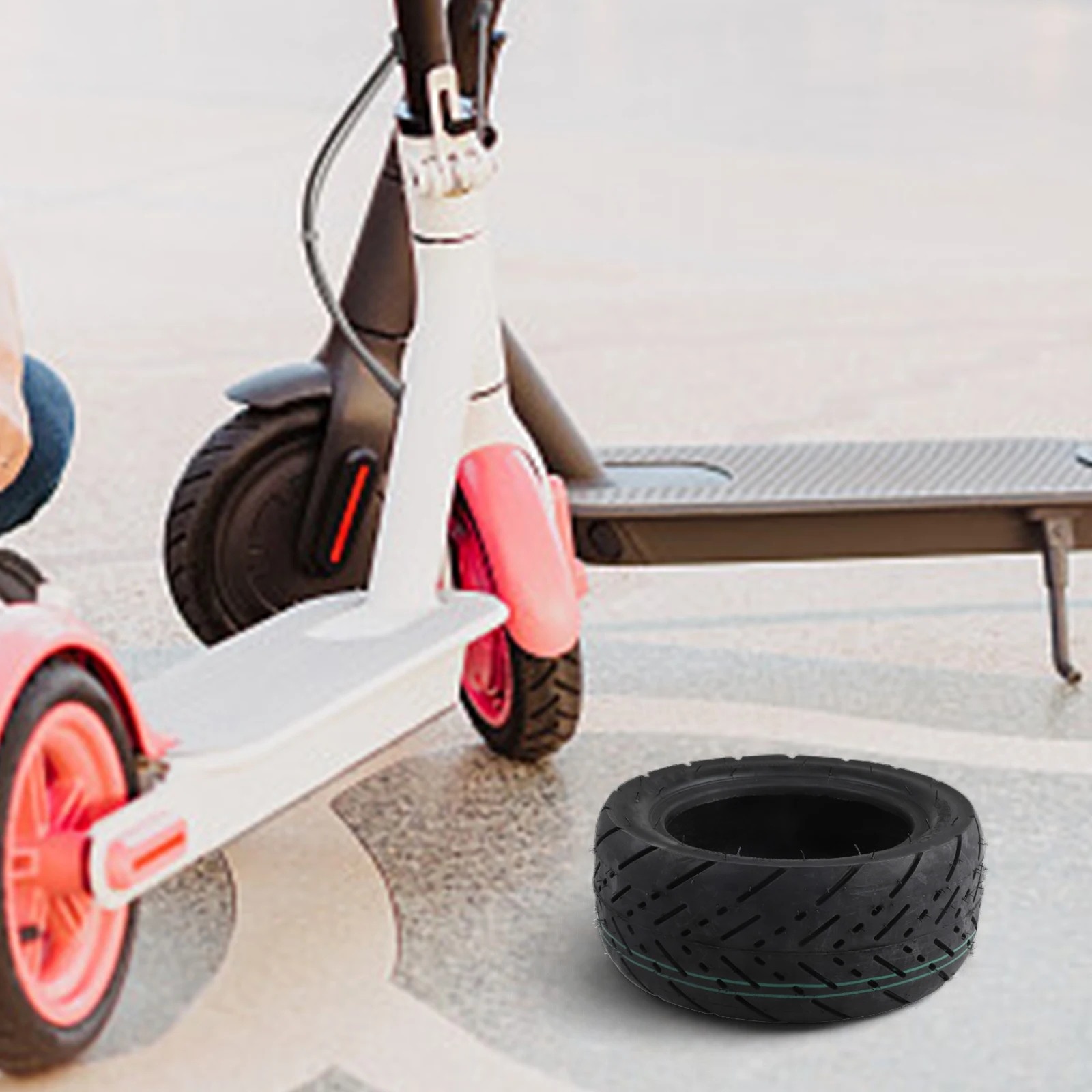 

11 inch 90/65 6 5 Tubeless Tire Solid Rubber for Zero 11X Electric Scooter Featuring Lightweight and Wear Resistant Material