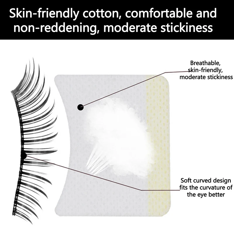 40pcs/bag Disposable Cotton Eyelashes Patch Sticker For Removing Eyelashes Eye Pads Patch Eyelash Extension Female Makeup Tools