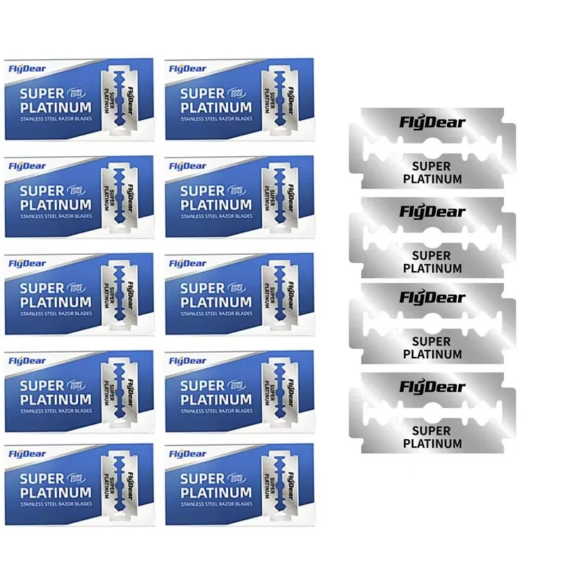 

1-8Box Double Edge Razor Blades Men'S Razor Blades Shaving Stainless Steel Shaving Blades Manual Razor Blade Shaving Tool