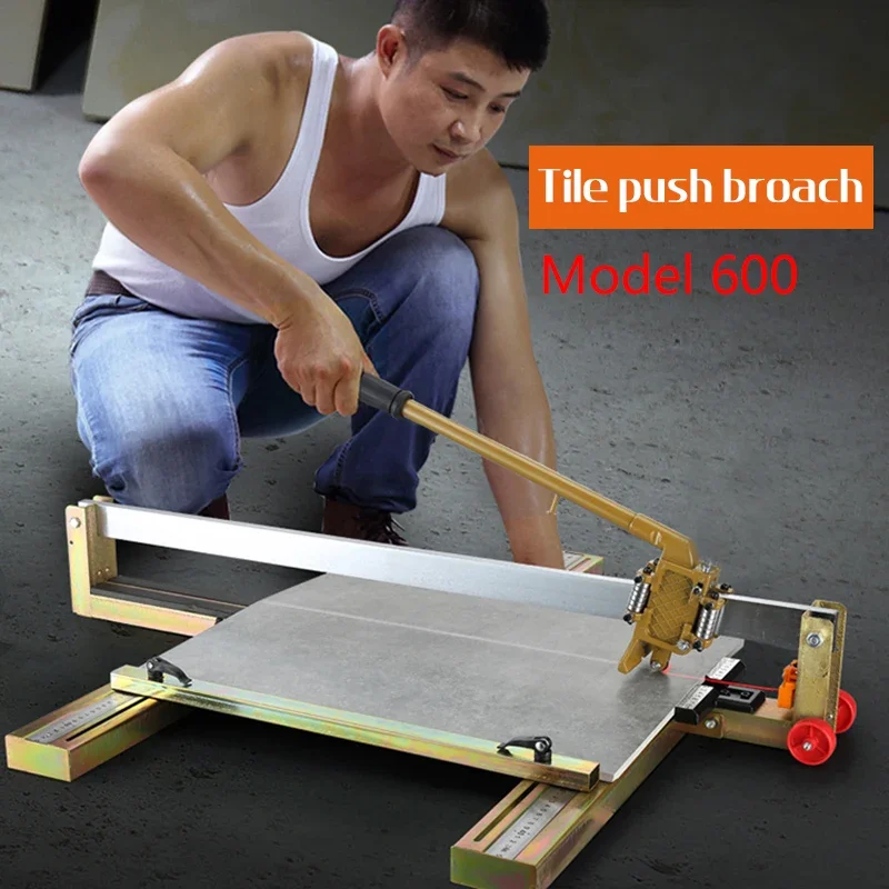 600mm All Steel Ceramic Tile Cutting Machine Push Blade Manual Floor Tile Cutting Tool Large-sized Infrared High-Precision