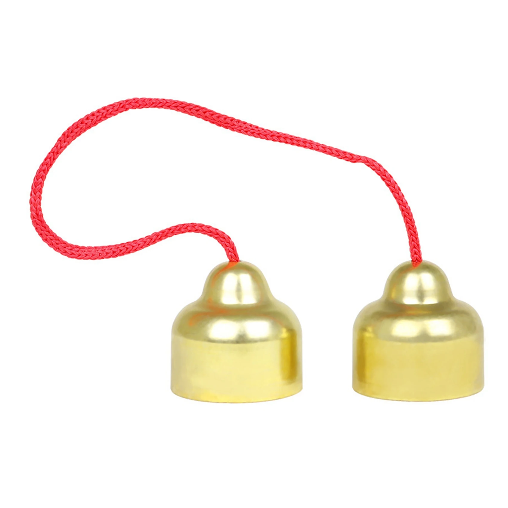 Orff Copper Bell Childrens Percussion Pure Copper Bells Metal Instrument with Red Rope Music Supplies for Kids Gift