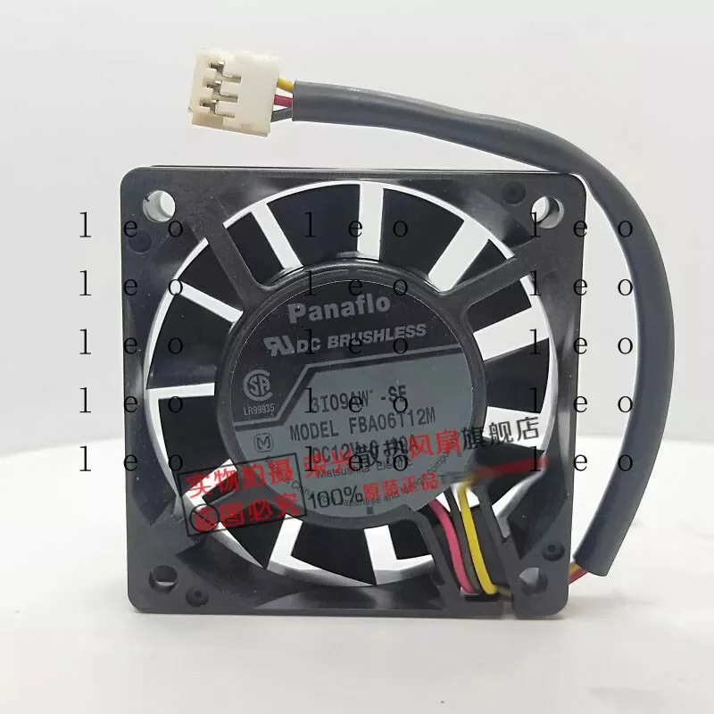AA  for  Panaflo FBA06T12M DC12V 0.19A 6CM 6015 2-Wire Cooling Fan
