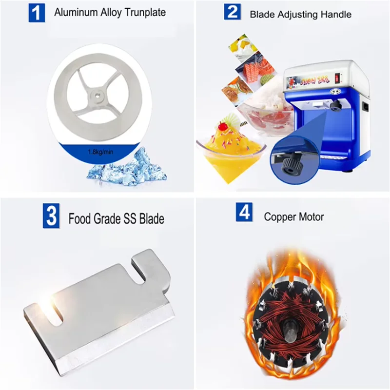 

Broken Sand Ice / Snow Ice Crusher Machine Ice Cube Shaving Machine