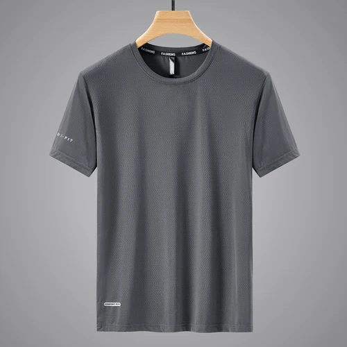 Camiseta deportiva de secado rápido para hombre, camisetas informales de manga corta de verano 20224, color blanco, talla grande 6XL, 7XL, 8XL, 9XL, camisetas para gimnasio, ropa