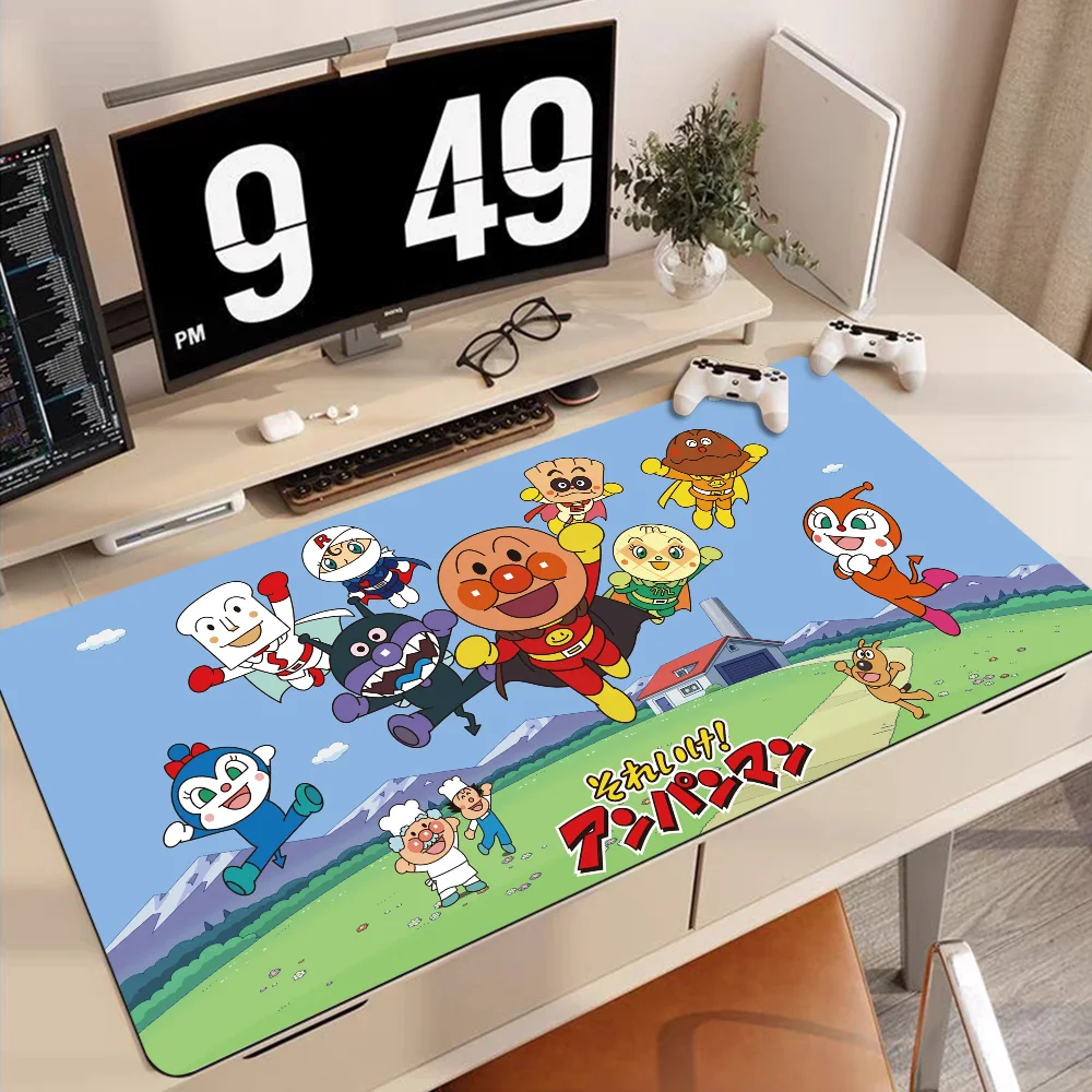 Imagem -03 - Crianças-anpanman Non-slip Mousepad Lockedge pc Gaming Mouse Pad Gamer Desk Mats Teclado Tapete de Mause