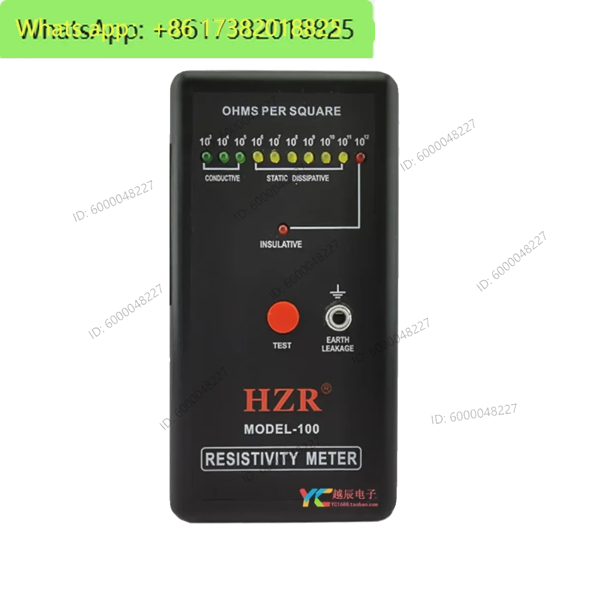 HZR MODEL-100 Insulation Resistance Resistance Analyzer SURPA: 385