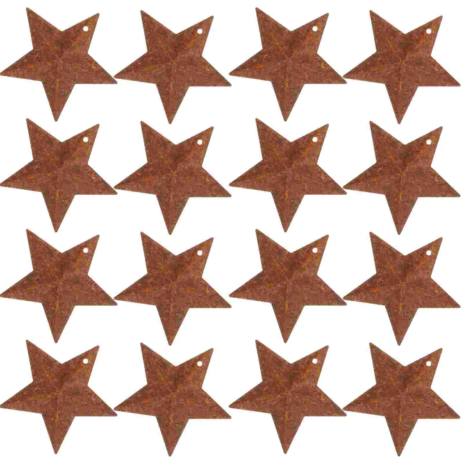 

50pcs Metal Rusty Stars Hanging Star Pendants Rustic Stars Crafts Christmas Vintage Home Door party rusty stars decor