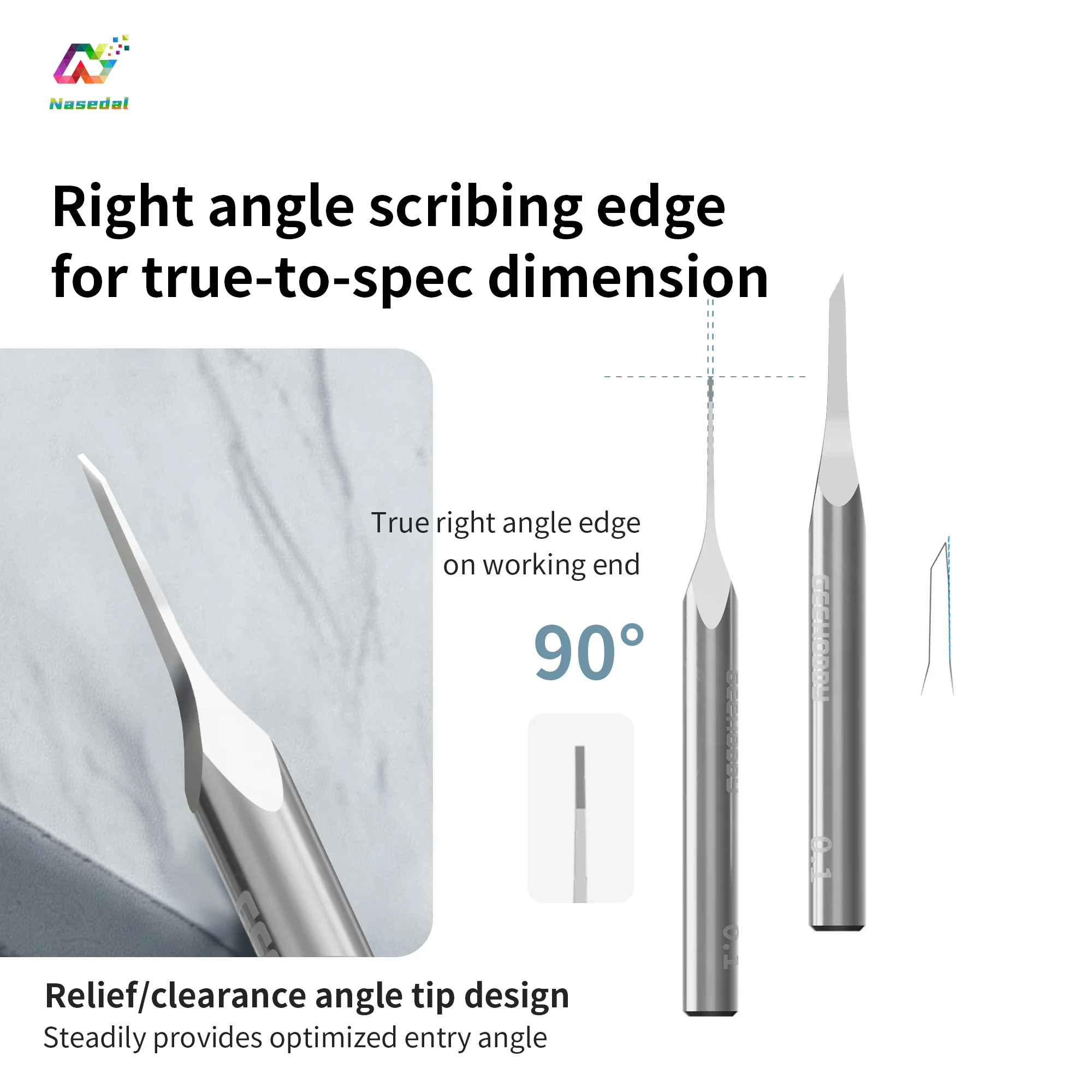 Geehobby Push Broach Panel Line Scriber Dual Edge Scraper for Gundam Model Hobby Craft Tool Resin Garage Kit Detail Building Set