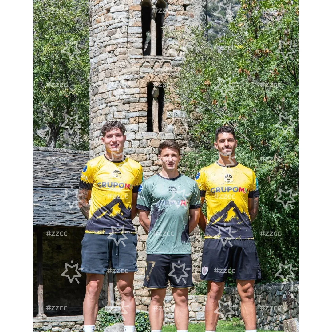 

25-26 Primera Divisio de Andorra UE Santa Coloma домашняя футбольная майка Спортивная быстросохнущая мужская футболка Детская одежда Футболка женская