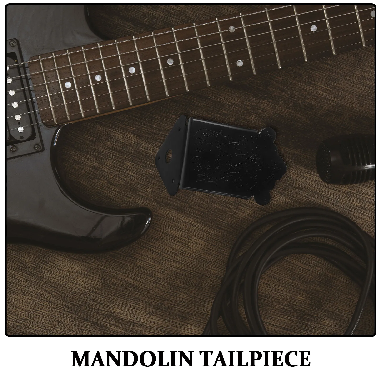 8-String Mandolin Tailpiece 4.75x4.25x0.8cm Triangle Decorative Cover Removable Plate Fast String Change Guitar