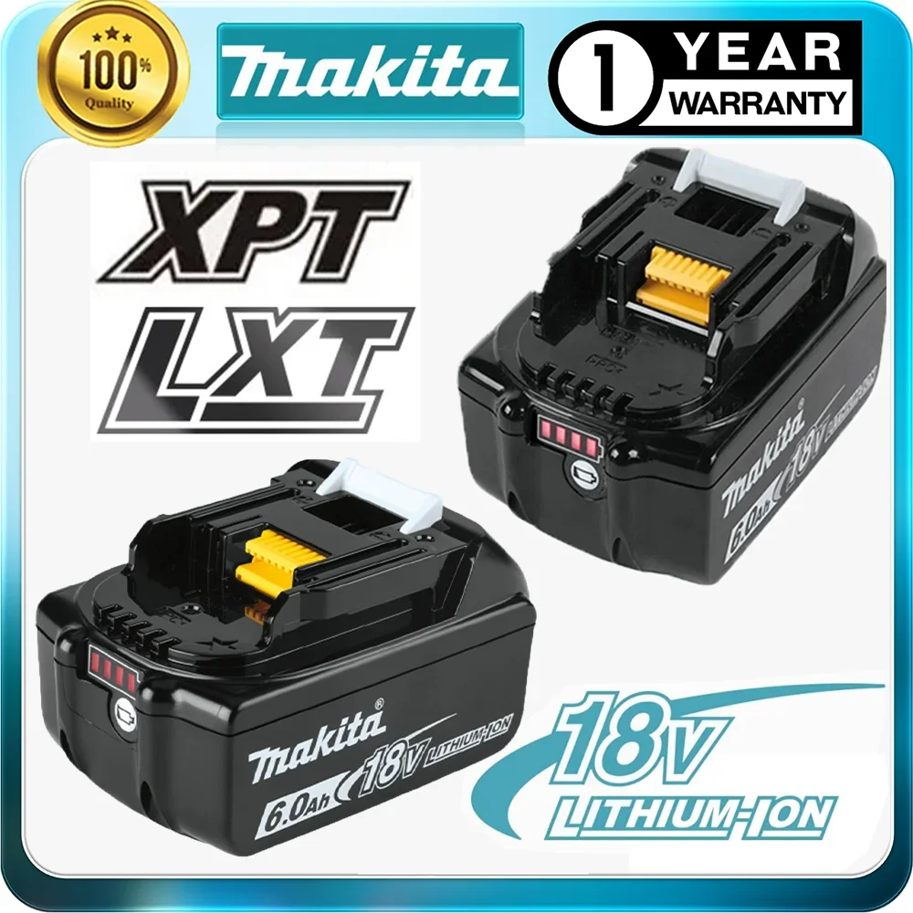 

Makita 6Ah оригинальный Makita 18V батарея BL1830B BL1850B BL1850 BL1840 BL1860 BL1815 запасная литиевая батарея