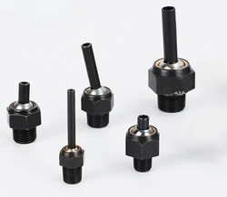 1PCS CNC Machine Tool Cooling High Pressure Nozzle External Thread Black Spray Head Universal Water