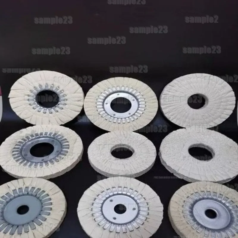 1PC S‑Type Cotton Buffing Cloth Wheel for Automatic Edge Banding Machine Iron Core / All‑Cloth Woodworking Spare Parts