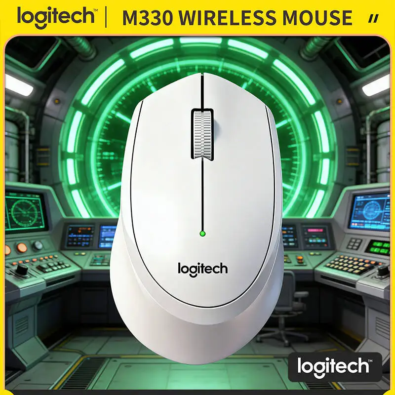 

Беспроводная бесшумная мышь Logitech M330 с высокой точностью, оптическим отслеживанием 2.4G, эргономичным дизайном и 18-месячным сроком службы батареи для ноутбуков и ПК