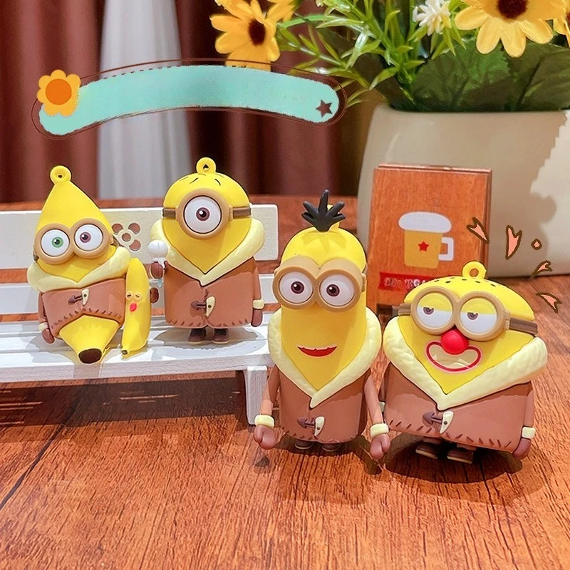 

Hot New Cartoon Minions Key Chain Pendant Creative Bag Toy Key Chain Pendant Small Gift Cute Bag Decoration Pendant