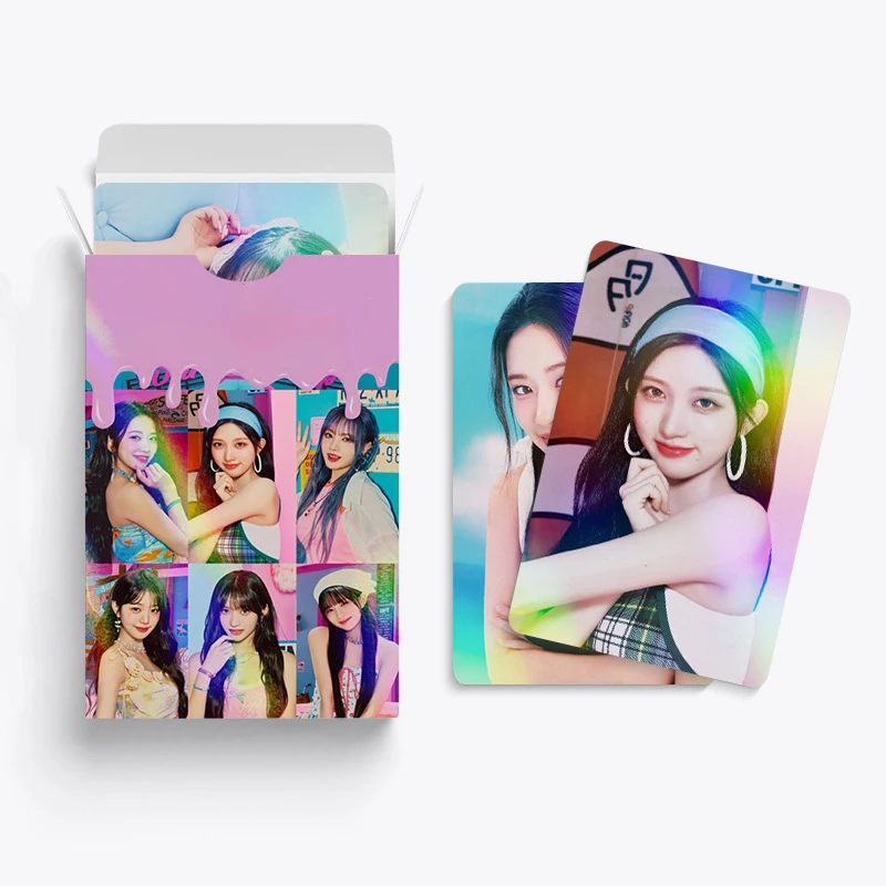 60 unids/set Kpop Wonyoung Rei ALIVE álbum tarjetas láser Yujin Gaeul Leeseo Liz tarjetas fotográficas holográficas de moda postales regalos para seguidores