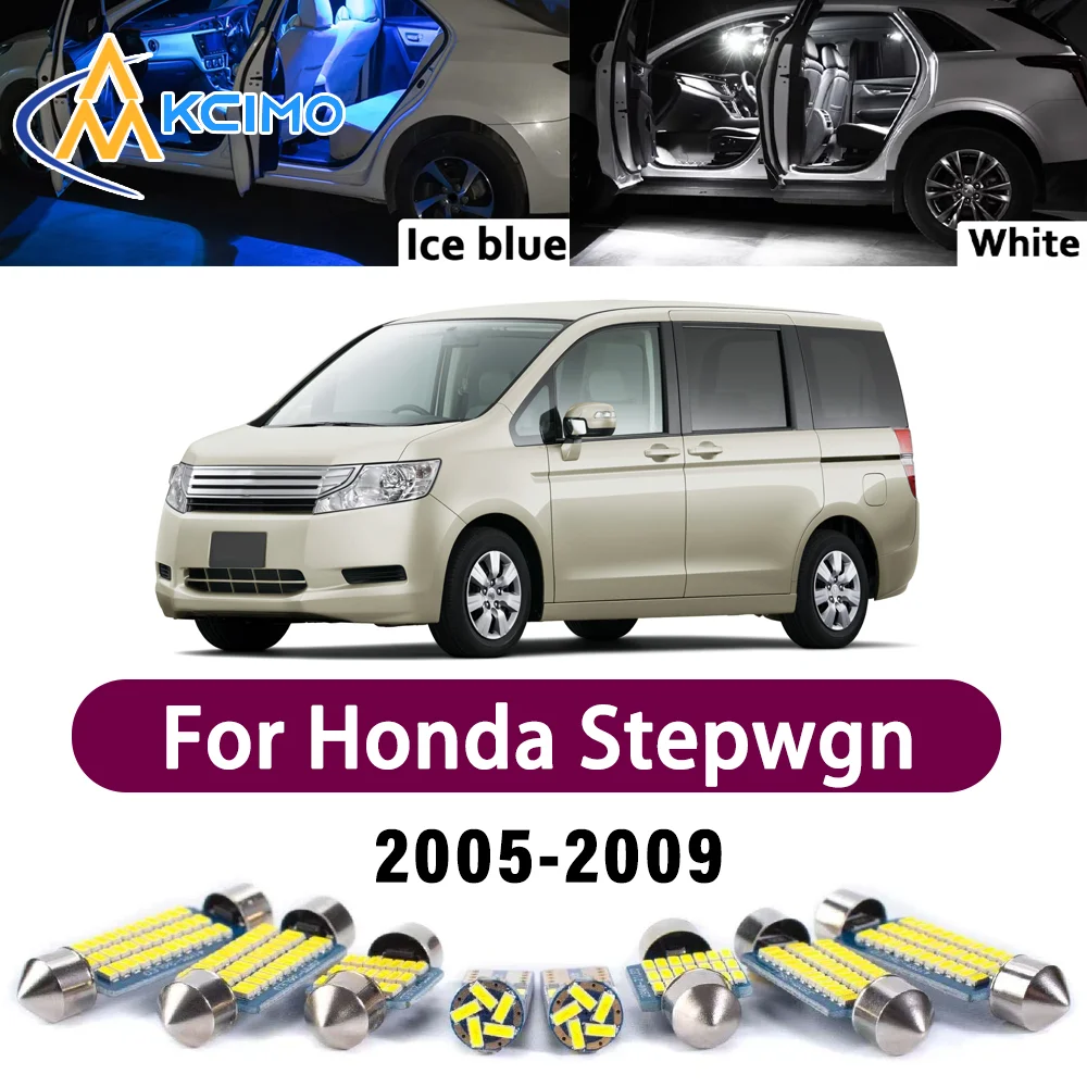 

Error Free LED Interior Light Kit for Honda Stepwgn 2005-2009 Premium Bright Dome Trunk Mirror Reading Lamps Canbus