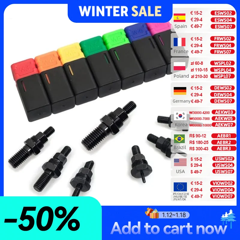 Заклепочная деталь ALLSOME, Резьбовая оправка для заклепки ручной гайки M3-M12 HT2775 +