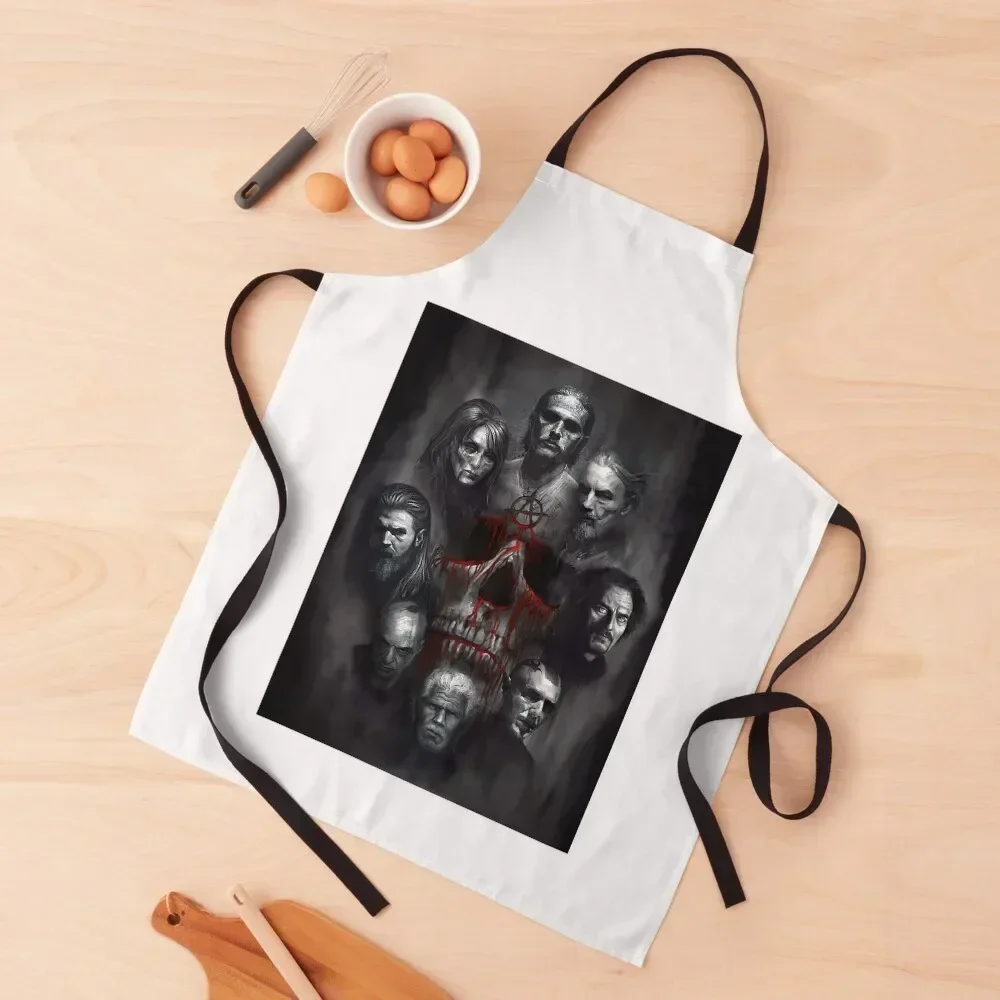 Gifts For Women Soa The Greatest Cast Black And WhiteDesign Dating Charlie Hunnam Apron kitchen utensil Salon Apron