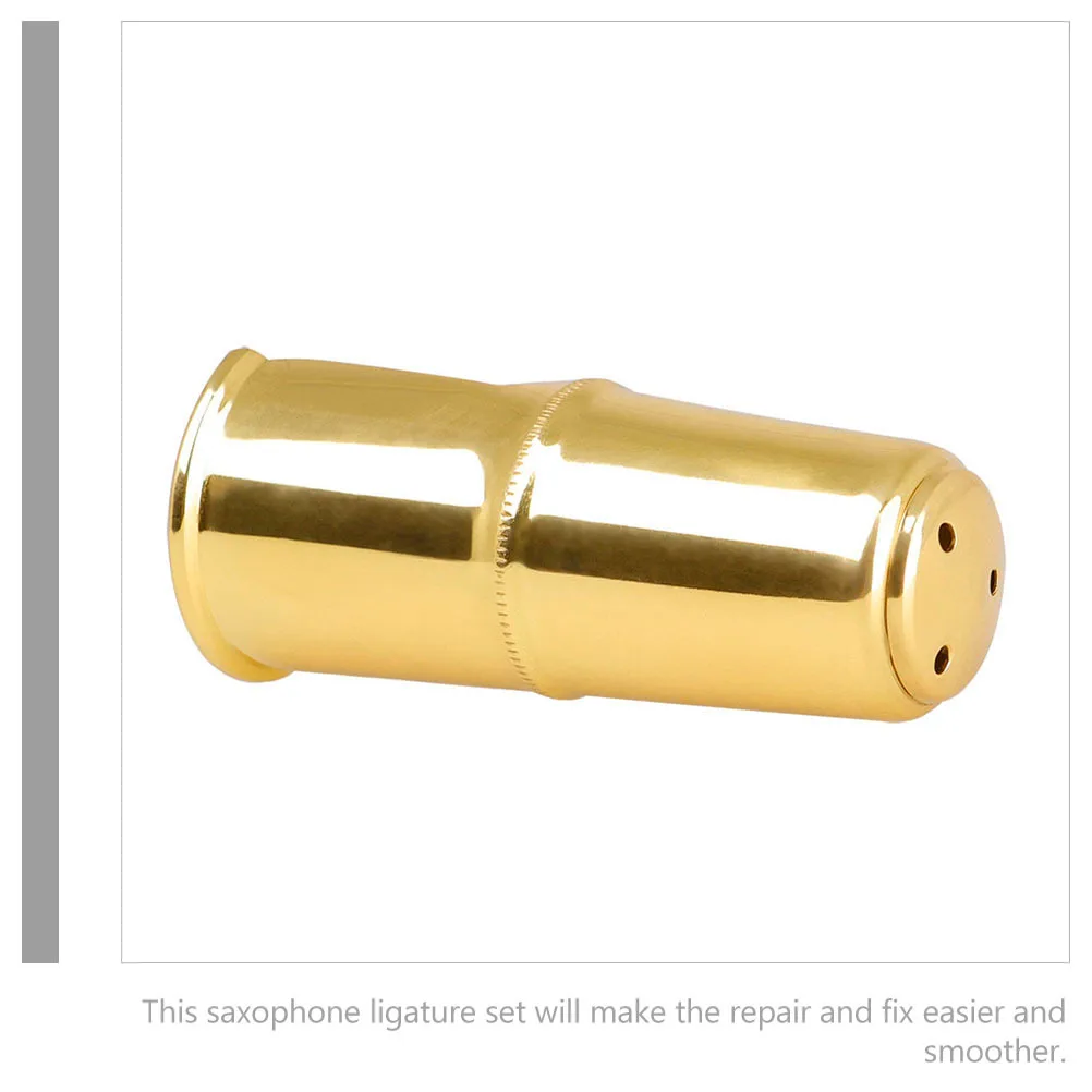

1Set Alto Sax Ligature Cap High Strength Brass Construction Fine Workmanship Easy Installation Rust Resistant Saxophone Parts