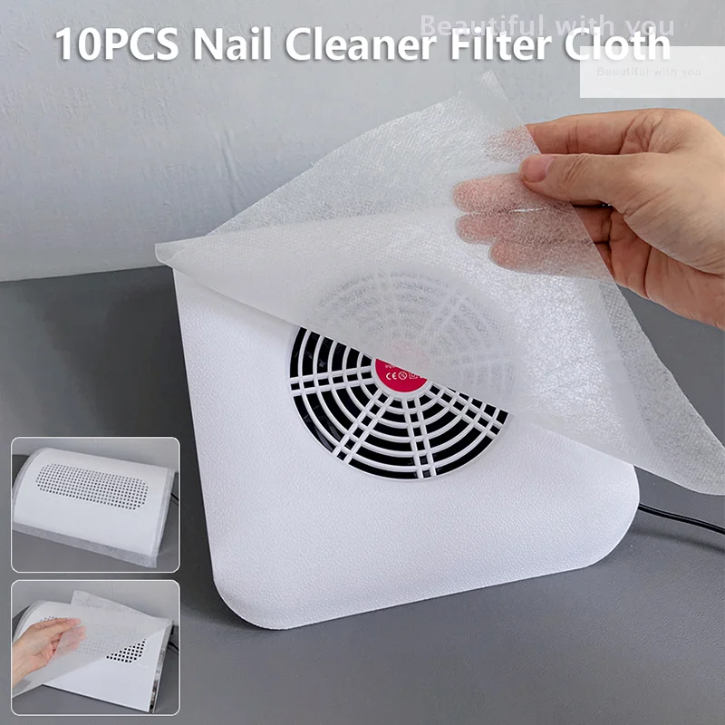 

10Sheet Nail Art Dust Collector Filter Paper Manicure Machine Accessories Dustproof Replace Nail Art Vacuum Cleaner Filter Paper