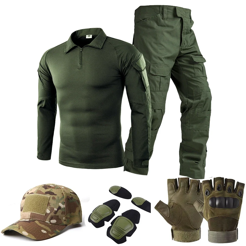 Tactical  Uniform Suits Milit Outdoor Camouflage Suit Hunting Shirts Pants Fish Trainning Airsoft Paintball Clothes Sets