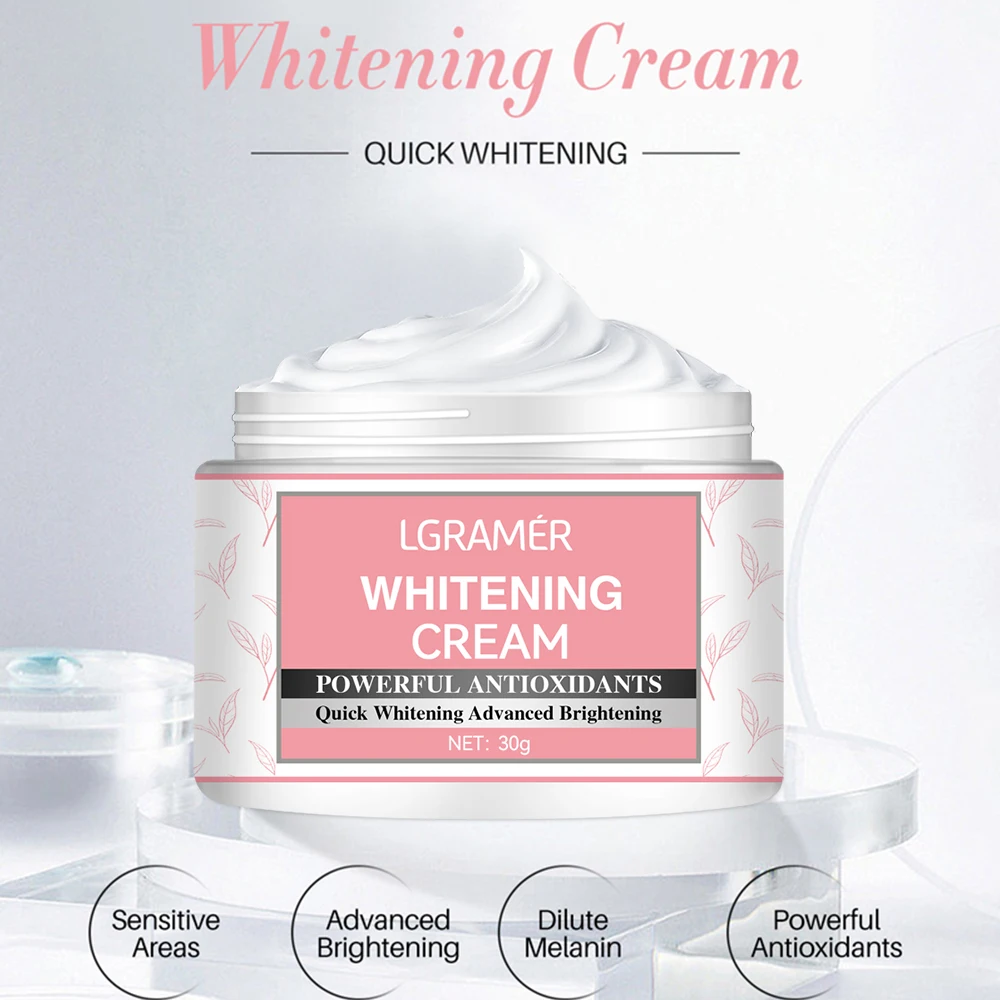 Body Whitening Cream Neck Underarm Knee Buttocks Private Parts Bleaching Serum Thigh Nourish Brighten Skin Care Beauty Health