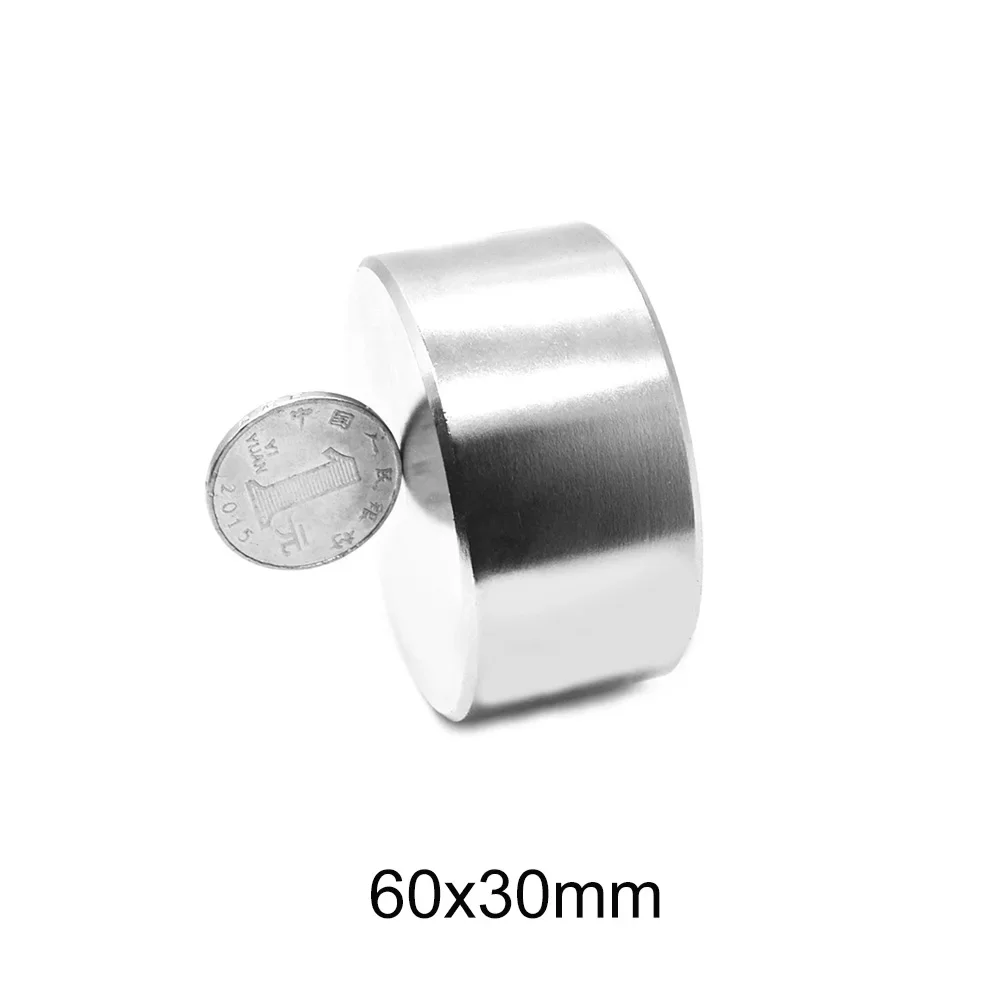 60x30 Thick Big Round NdFeB magnets 60mm X 30mm Neodymium Magnet Disc 60x30mm N35 Permanent Magnet Strong  60*30 mm