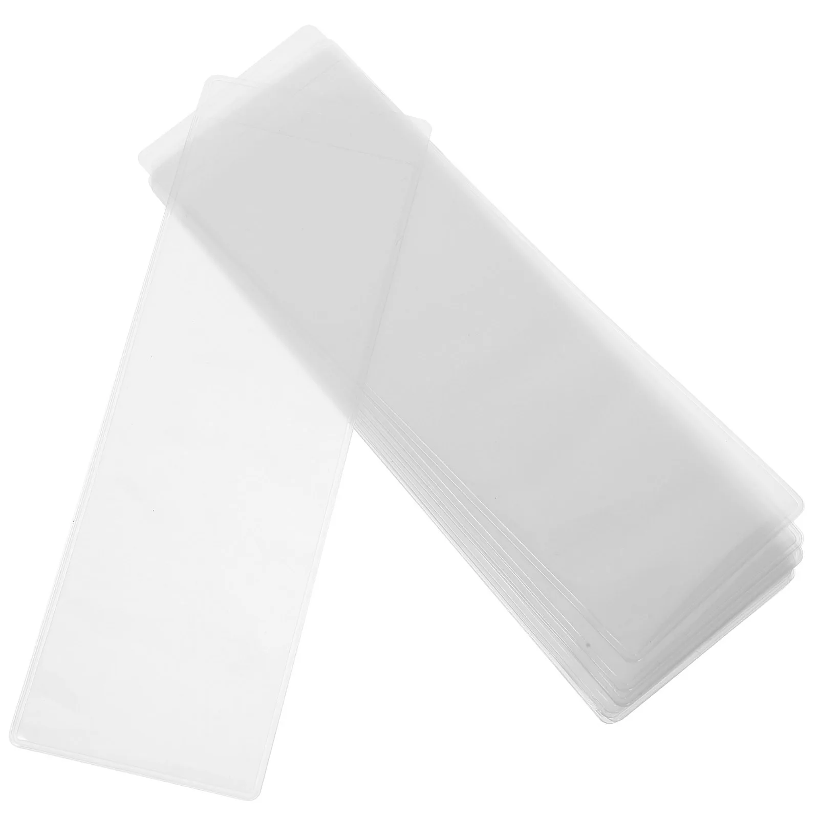 10 szt. Ochraniacze na zakładki, puste etui, lekkie, przezroczyste osłonki z PVC do rękodzieła DIY, organizer do przechowywania, dla miłośników książek