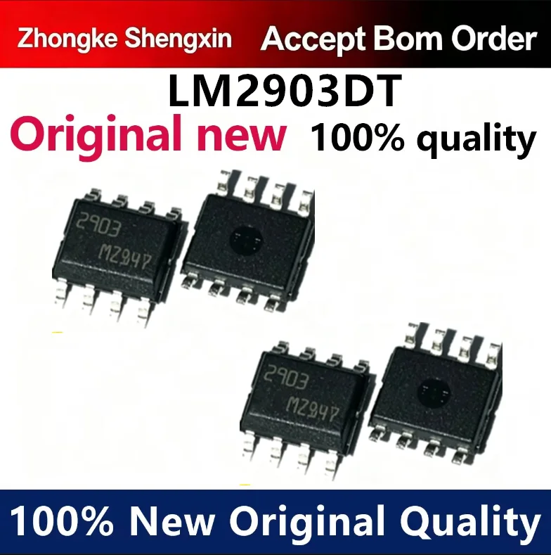 （5pcs-10pcs）Newly imported original ST LM2903DT 2903 SMT SOP8 low-power dual channel comparator chip