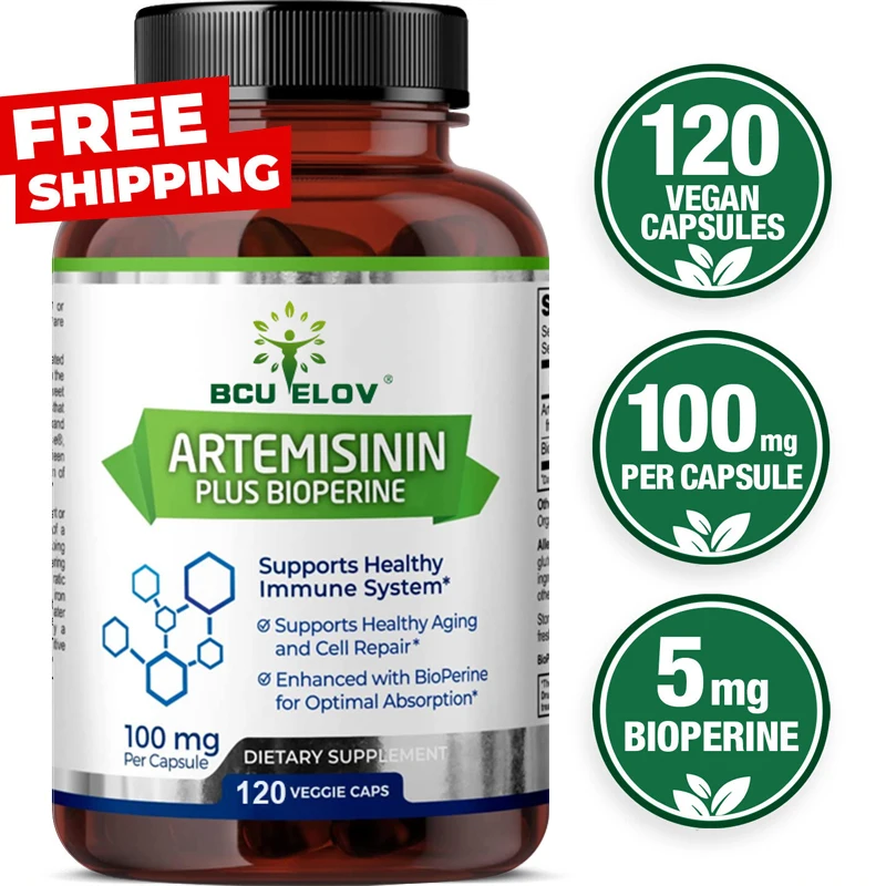 Bcuelov Artemisinin Plus Piperine Extract Promotes Healthy Aging, Cellular Repair and Immune Enhancement for Optimal Absorption