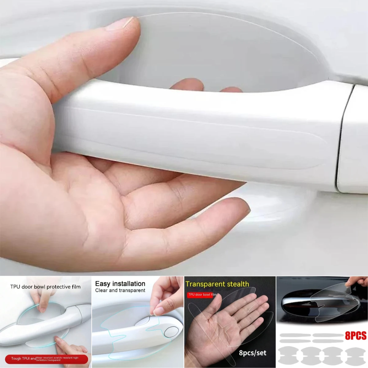 

Car Door Bowl Handle Invisible Protective Sticker Auto For Lexus RX NX ES UX GX LX IS LS RC LC