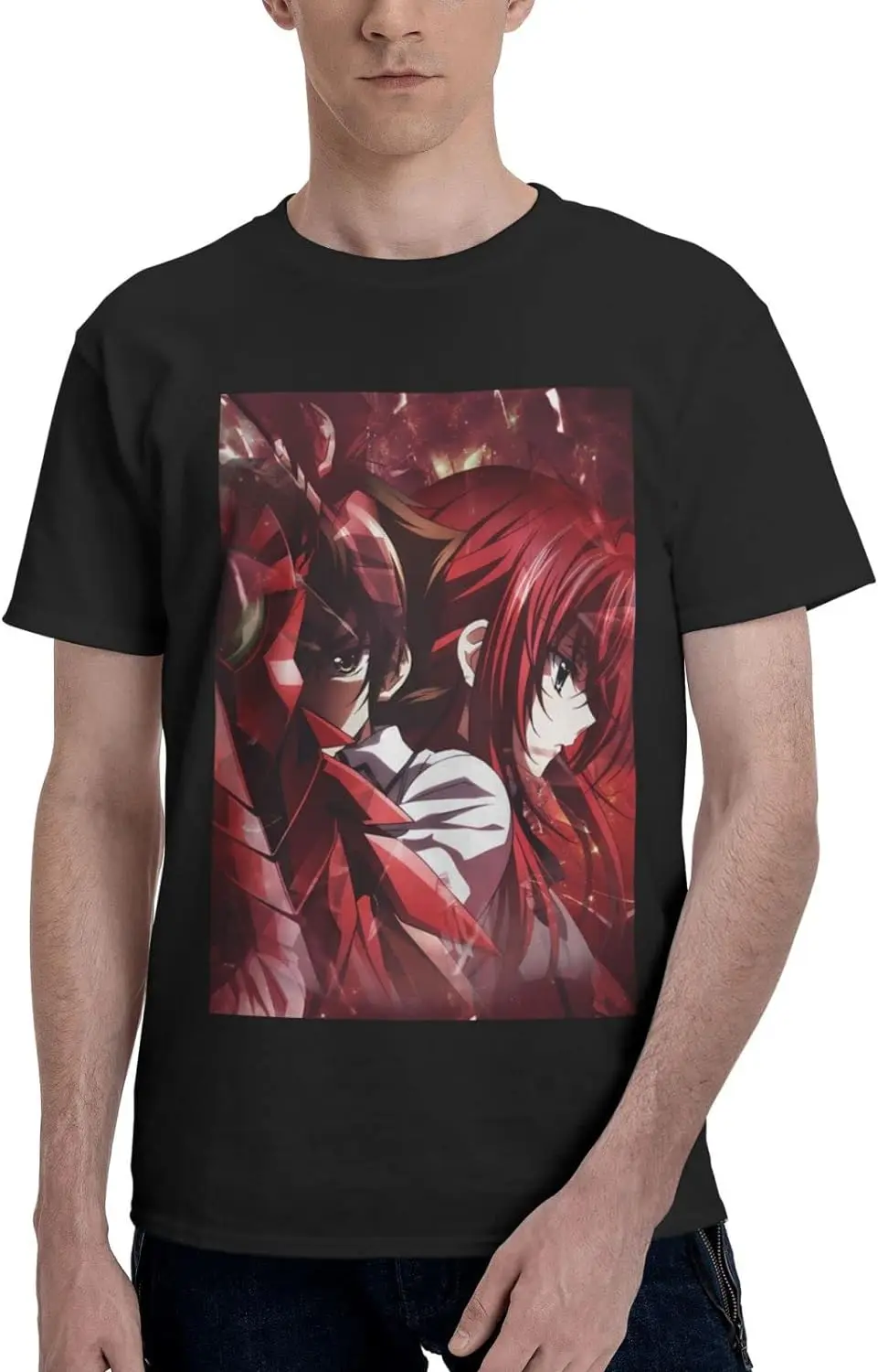 

Anime High School DxD T Shirt Mens Summer Cotton Tee Comfort Crew Neck Short Sleeve Tops