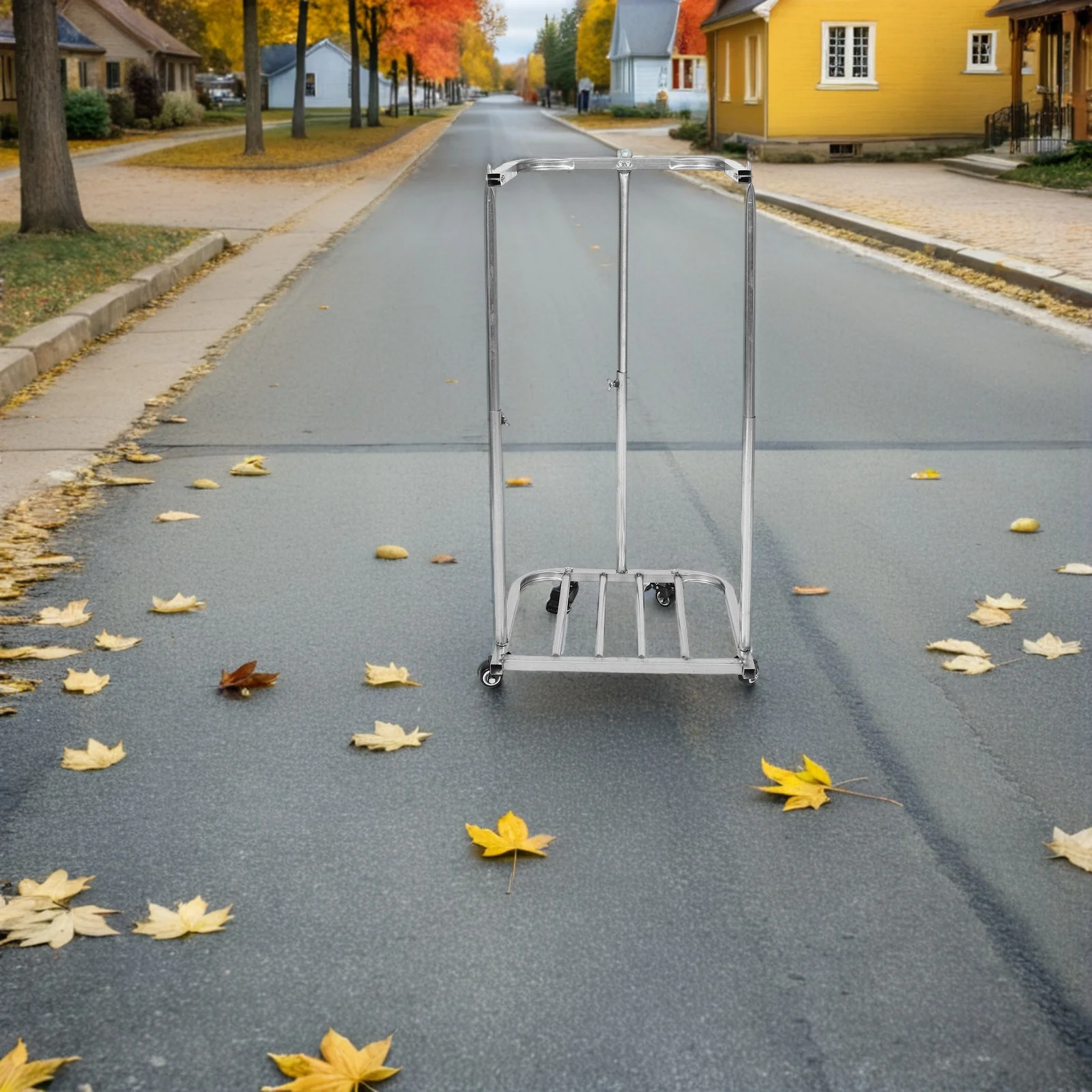 

Trash Bag Holder Stand: Metal Garbage Can Stand Outdoor Yard Waste Holder For Recycling Organizer Camping Leaves Bag Holding