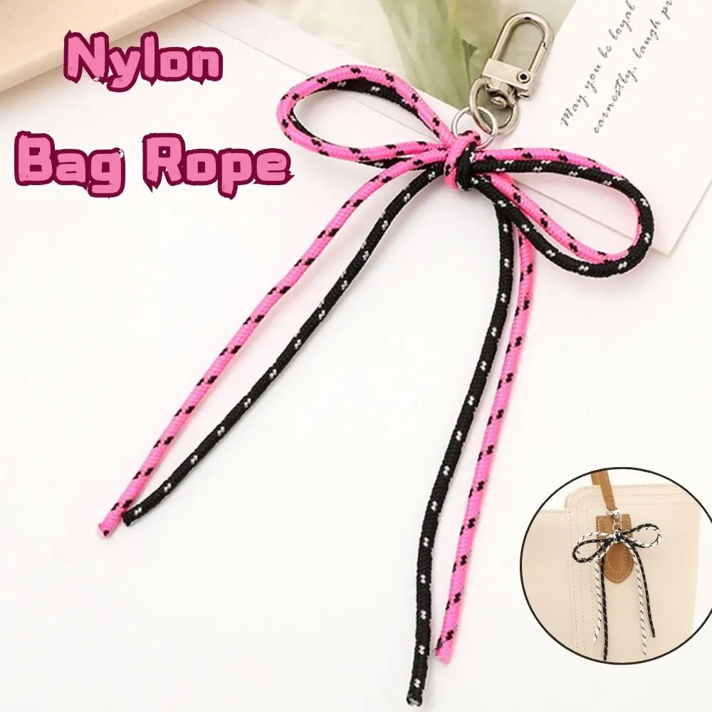 INS Nylon Rope Car Pendant Braided Nylon Rope For Phone Decoration Tassel Female Bag Decoration Luxury Bag Charm And Accessories