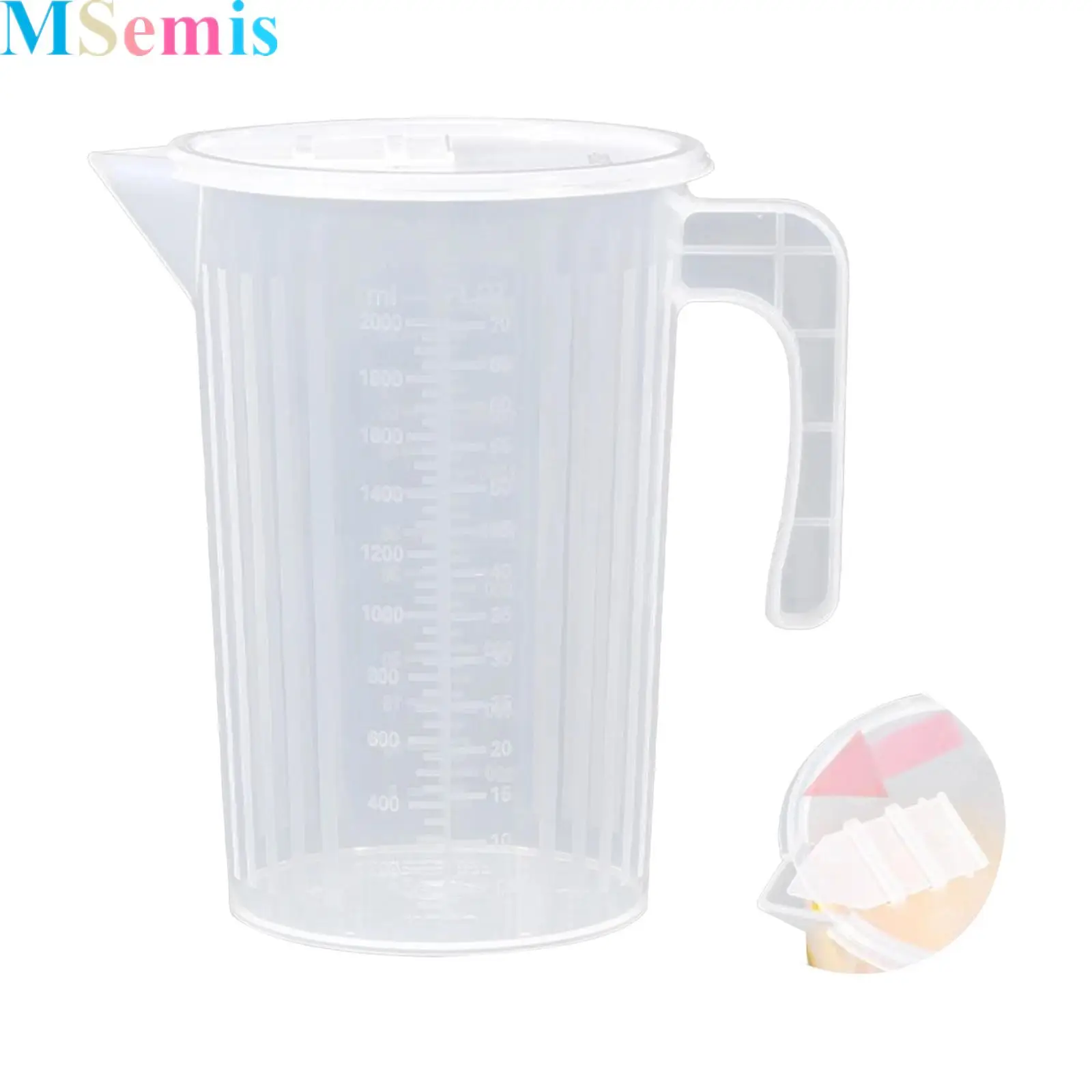 

Food-grade Thickened Plastic Measuring Cup with Lid