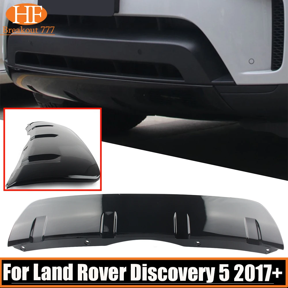 Gloss Black Car Rear Bumper Protection Guard Lower Skid Plate Cover For Land Rover Discovery 5 2017+ LR083031 LR083030 LR083030