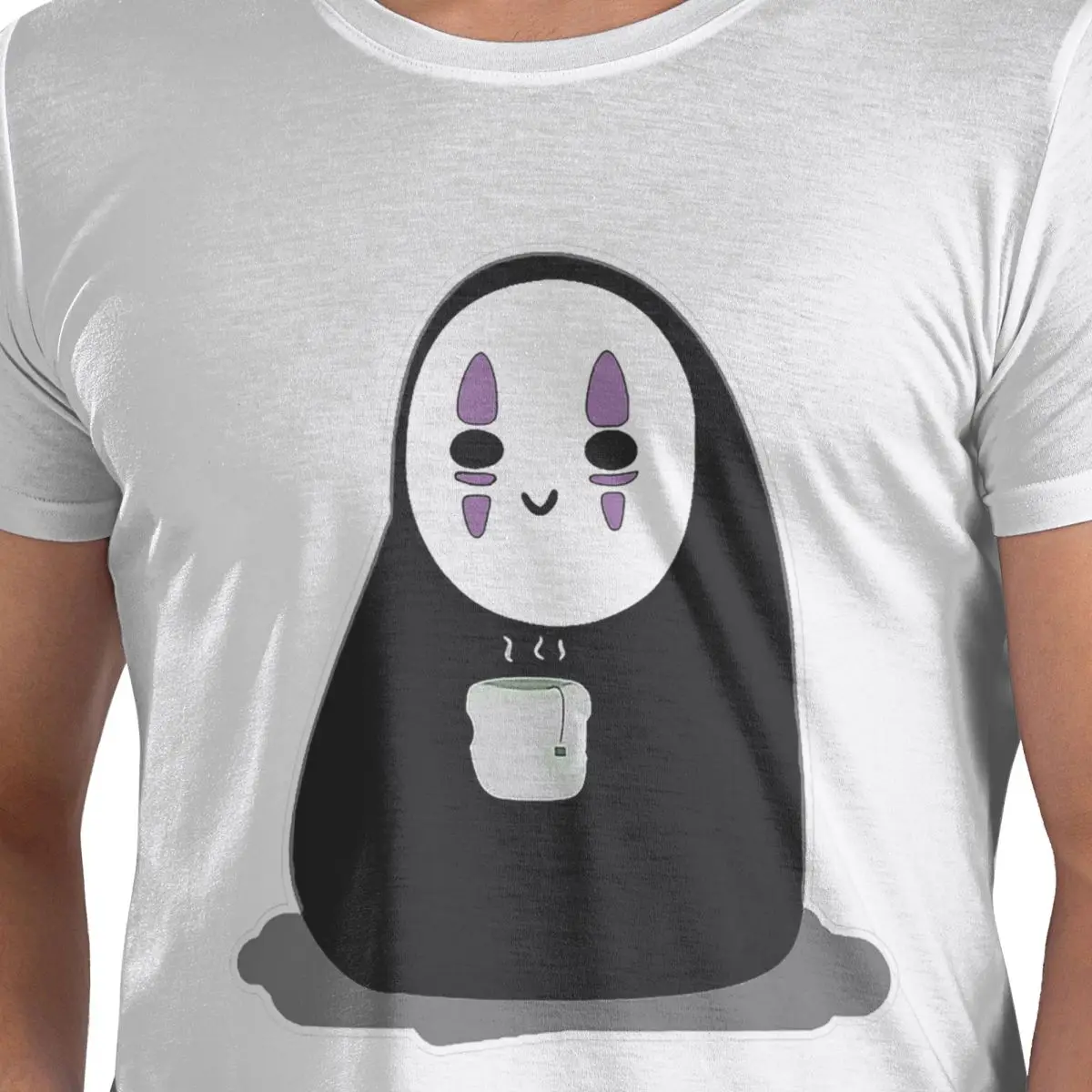 

Lingguh Oke Ngopi Dark Ghibli Anime 100% Cotton T-Shirt Men's Classic T Shirts Men Crew Neck Short Sleeve S-6XL